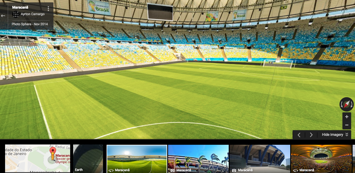 Immersive, 3D Google map of the Maracena for the Rio 2016 Summer Olympics