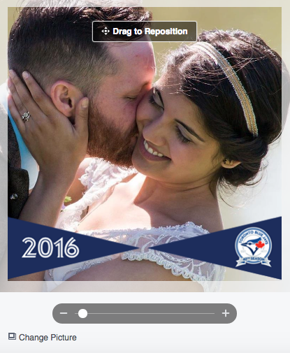 Toronto Blue Jays brand facebook profile picture frame