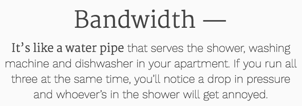 Bandwidth definition as defined by sideways dictionary